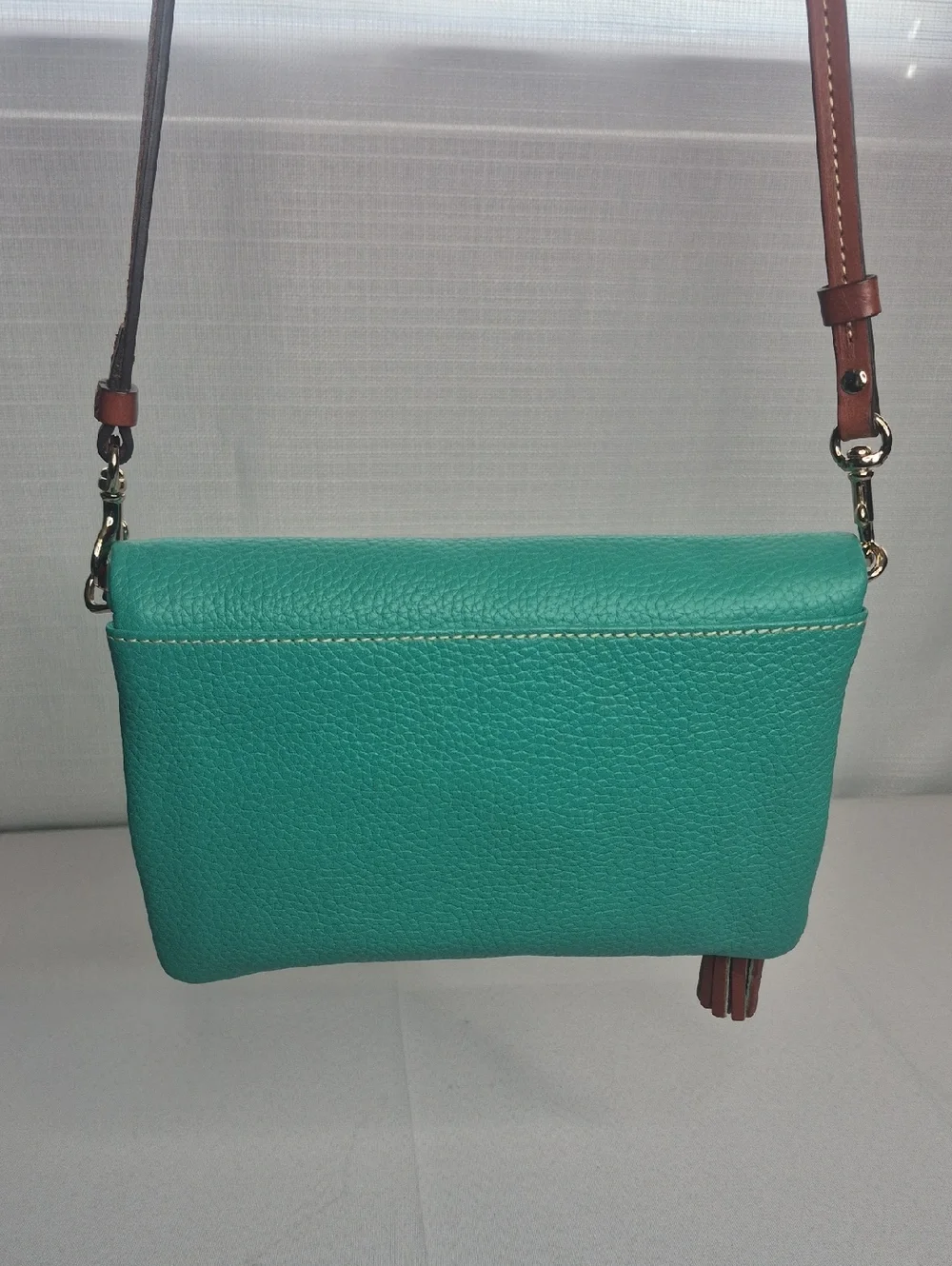 Dooney & Bourke Teal Leather Crossbody Bag NWOT